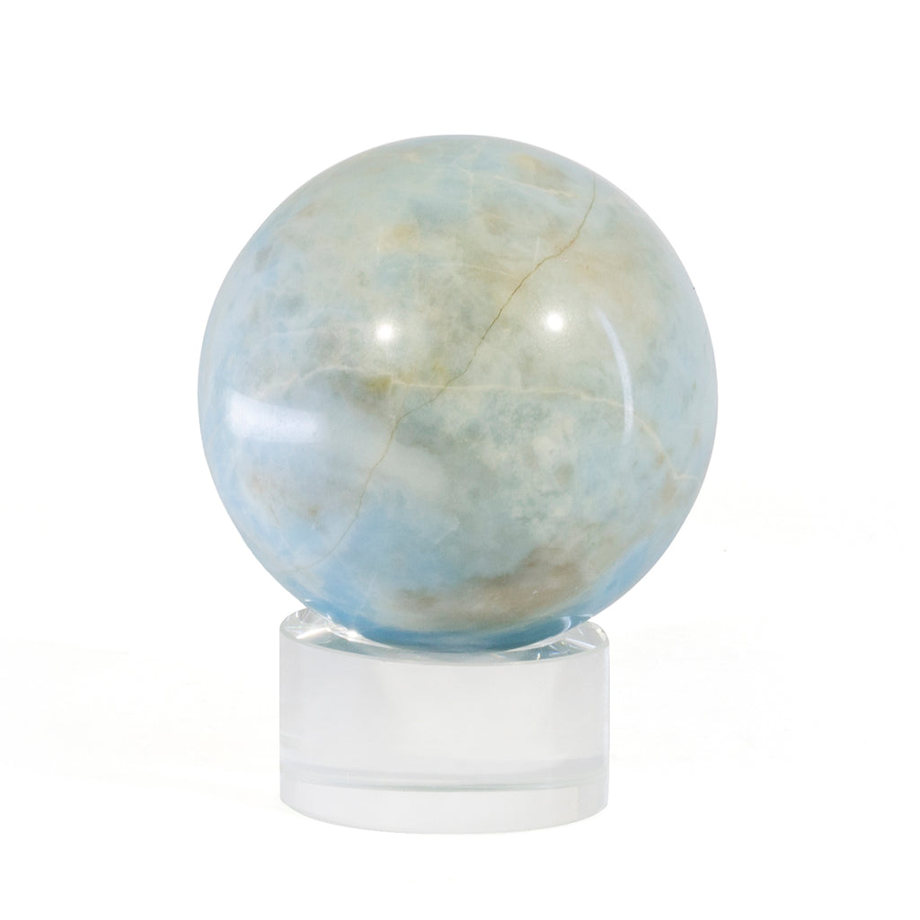"Violane" Blue Diopside 2.3 inch 331 gram Polished Crystal Sphere - Russia - GGL-118 - Crystalarium