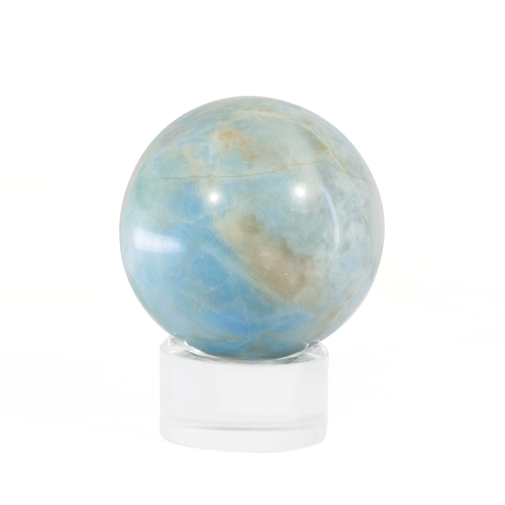 "Violane" Blue Diopside 2.3 inch 331 gram Polished Crystal Sphere - Russia - GGL-118 - Crystalarium