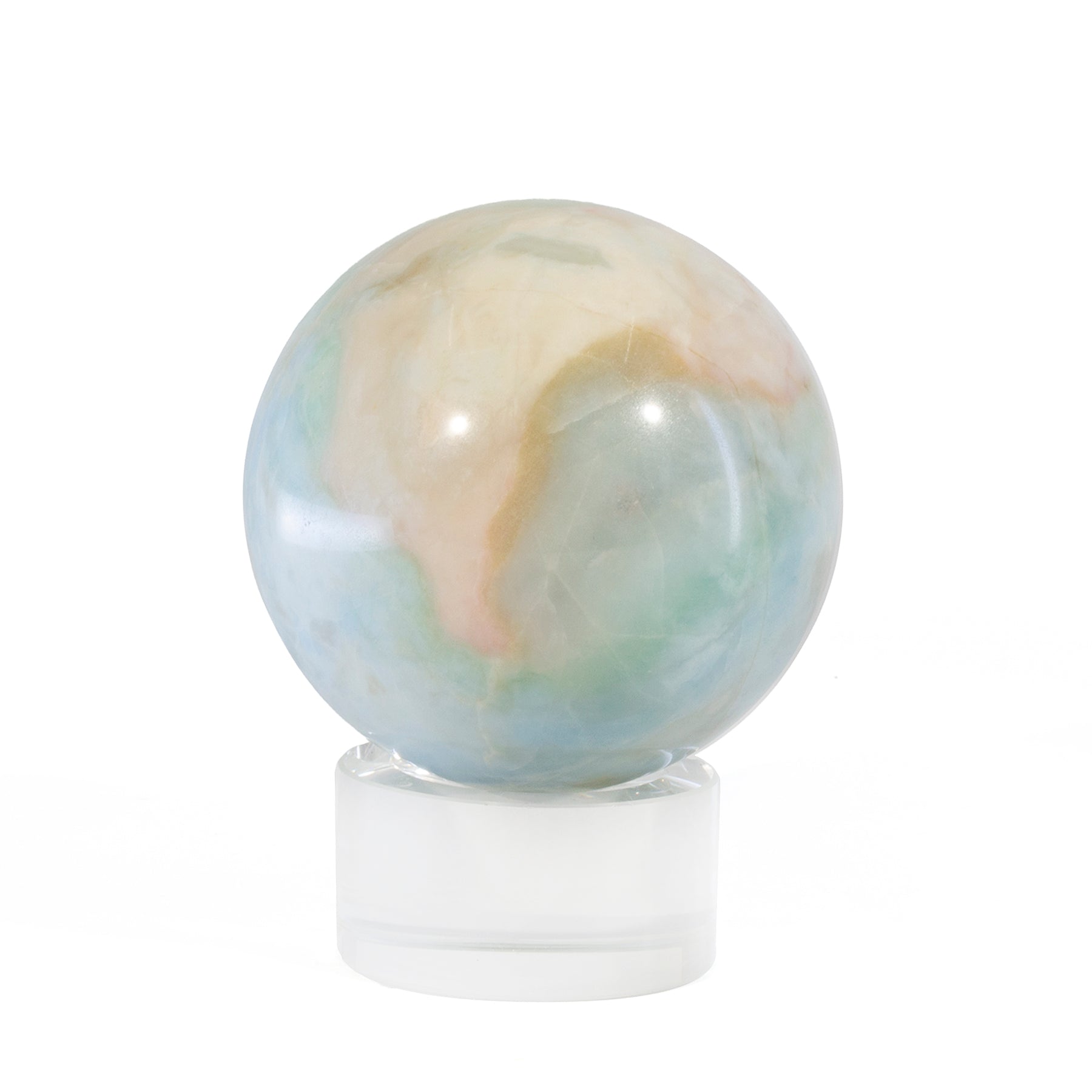 "Violane" Blue Diopside 2.3 inch 331 gram Polished Crystal Sphere - Russia - GGL-118 - Crystalarium