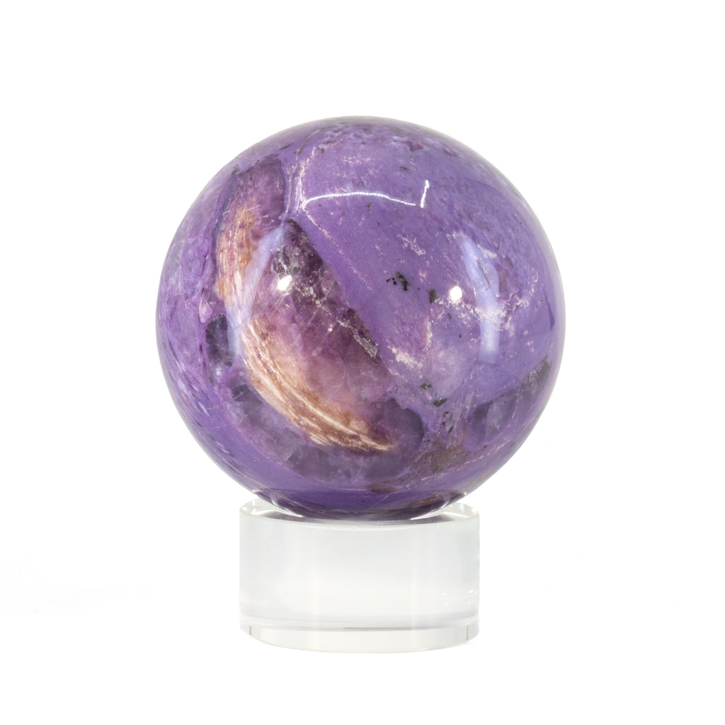 Charoite 358 gram 2.52 inch Polished Crystal Sphere - Russia - GGL-119 - Crystalarium