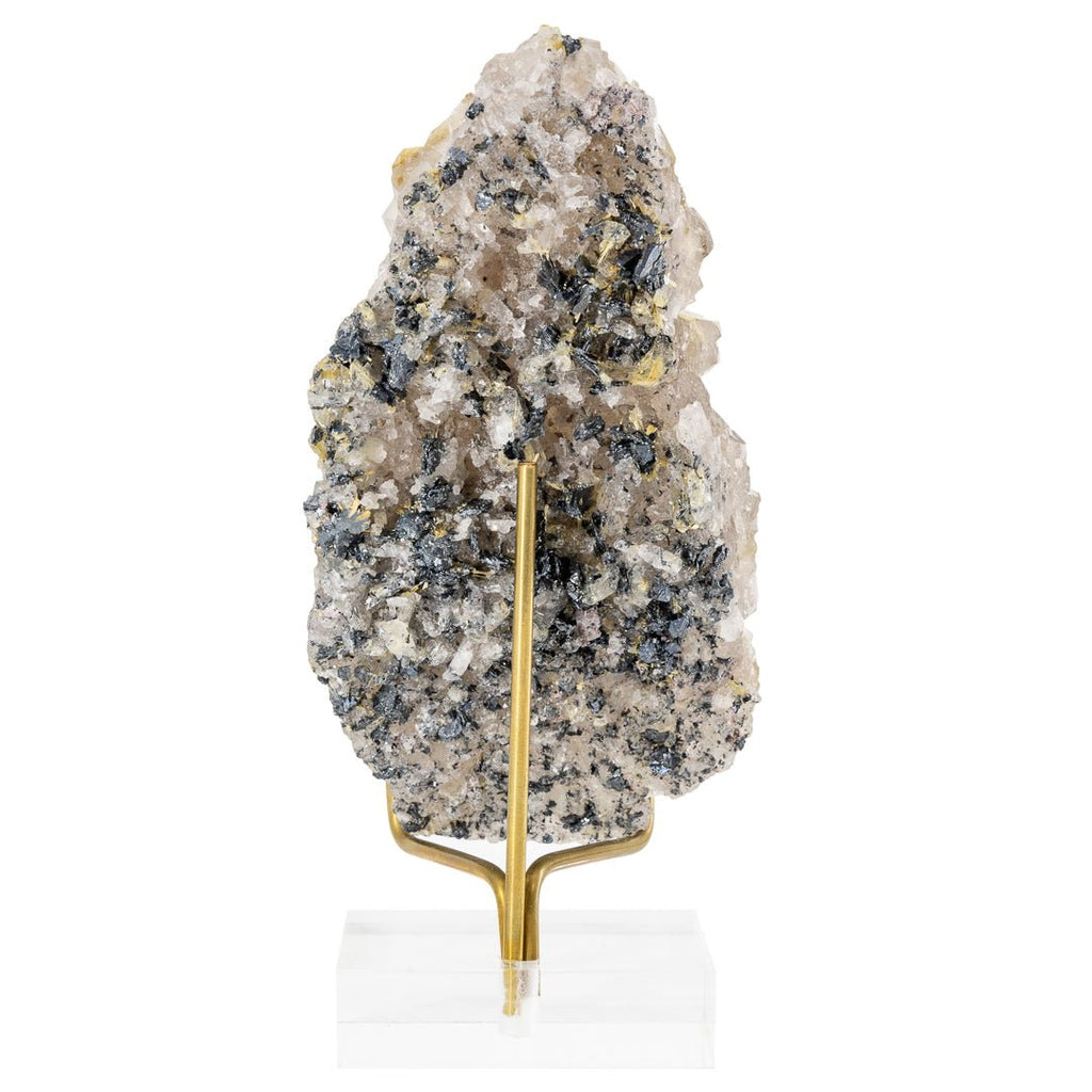 Rutile & Hematite in Quartz 4.4 in 214 Gram Natural Crystal Cluster - Brazil - GGX-056 - Crystalarium