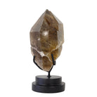 Rutilated Smoky Quartz 7.25 Inch 1.58lb Natural Crystal on Stand - Brazil - KKX-003 - Crystalarium