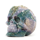 Grape Agate 4.3 Inch 3.87lb Hand Carved Crystal Skull - Indonesia - KKF-006 - Crystalarium