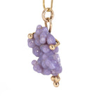 Grape Agate 21.64 carat Botryoidal Crystal 14k Handcrafted Pendant - DDO-183 - Crystalarium