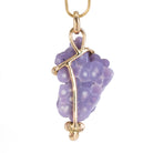 Grape Agate 21.64 carat Botryoidal Crystal 14k Handcrafted Pendant - DDO-183 - Crystalarium