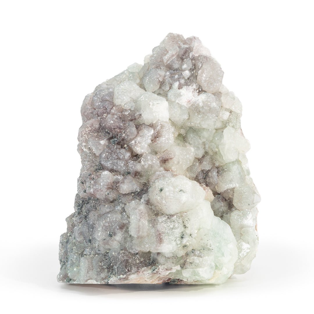 Green Apophyllite with Stilbite 7.9 Inch 6.4lb Natural Crystal Specimen - India - KKX-420 - Crystalarium
