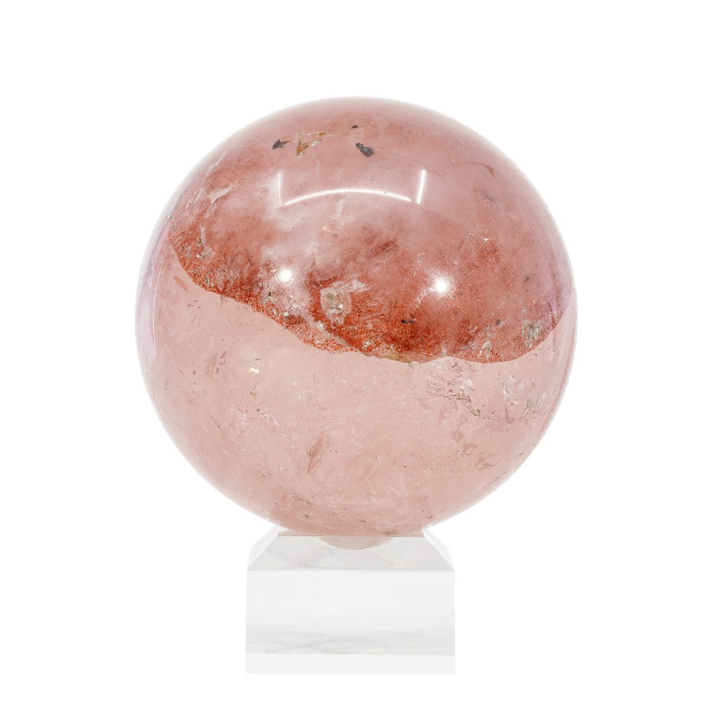 Lepidocrocite in Quartz 3.12 inch 686 gram Polished Crystal Sphere - India - DDL-082 - Crystalarium