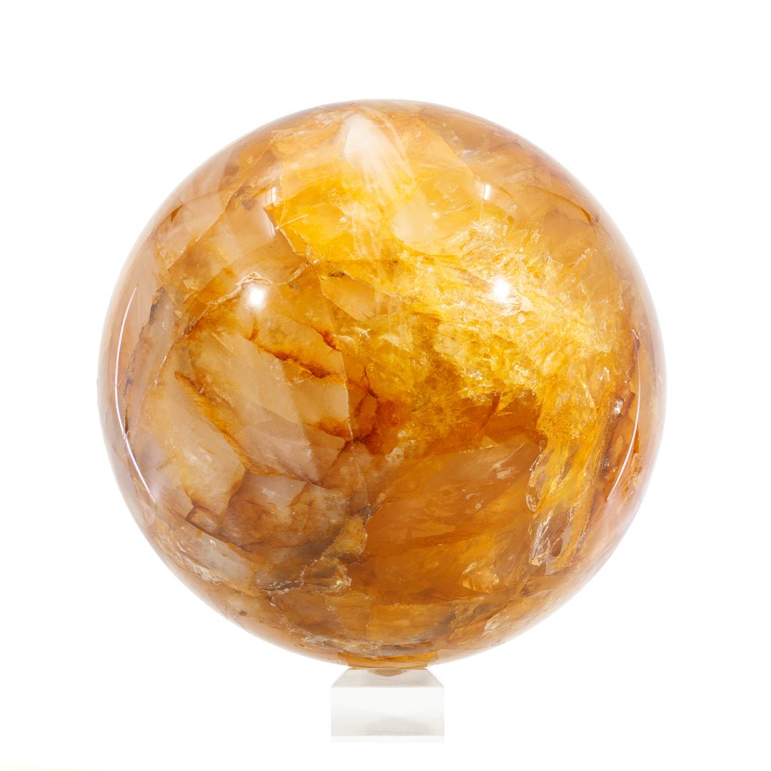 Iron in Quartz "Hematoid" 7.8 Inch 20.5lb Polished Crystal Sphere - Brazil - KKL-132 - Crystalarium