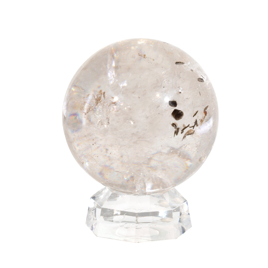 Quartz Enhydro 3.28 inch 1.77 lb Polished Crystal Sphere - China - GGL-005 - Crystalarium