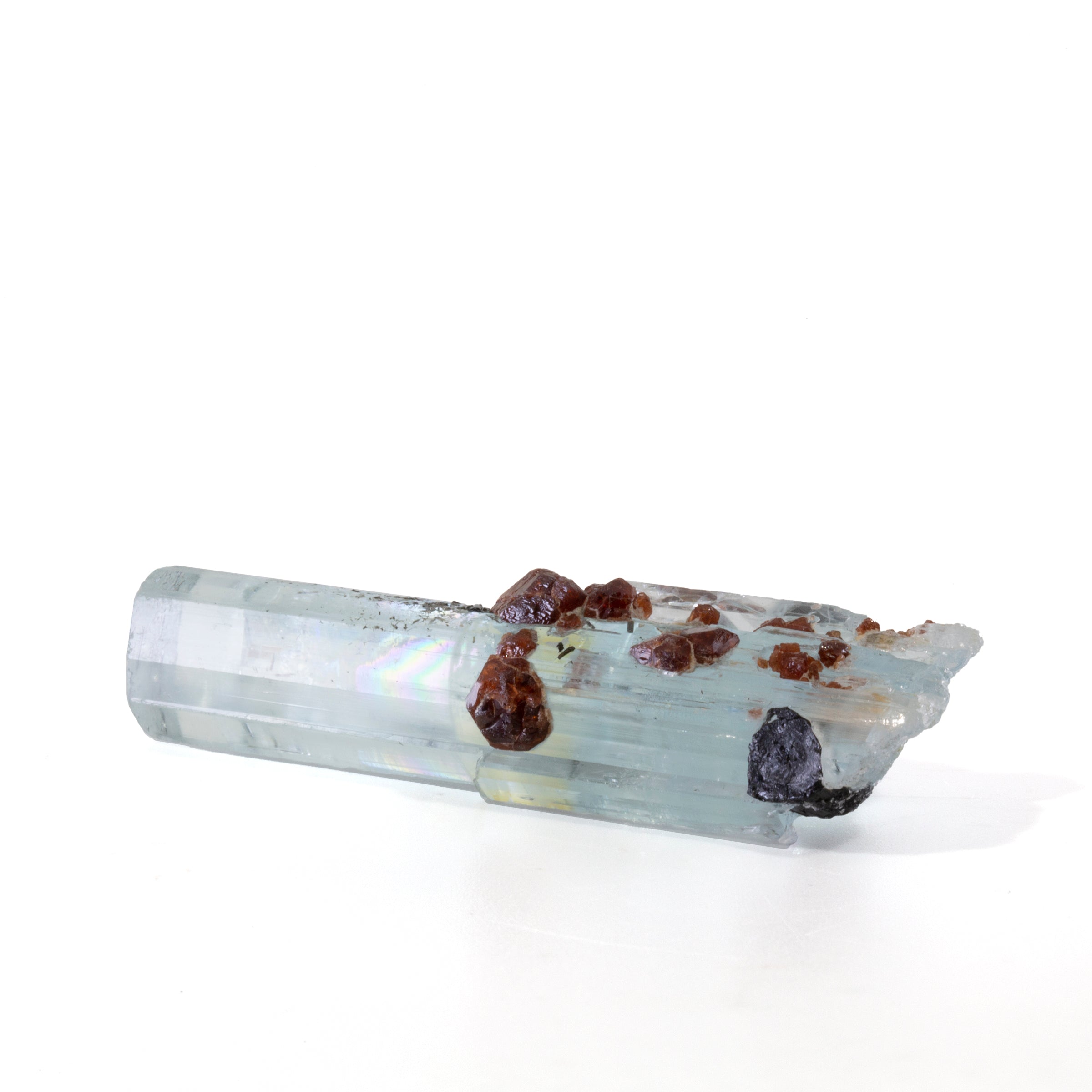 Aquamarine with Spessartine Garnet 58.64mm 123 carat Natural Crystal - Pakistan - HHX-218 - Crystalarium
