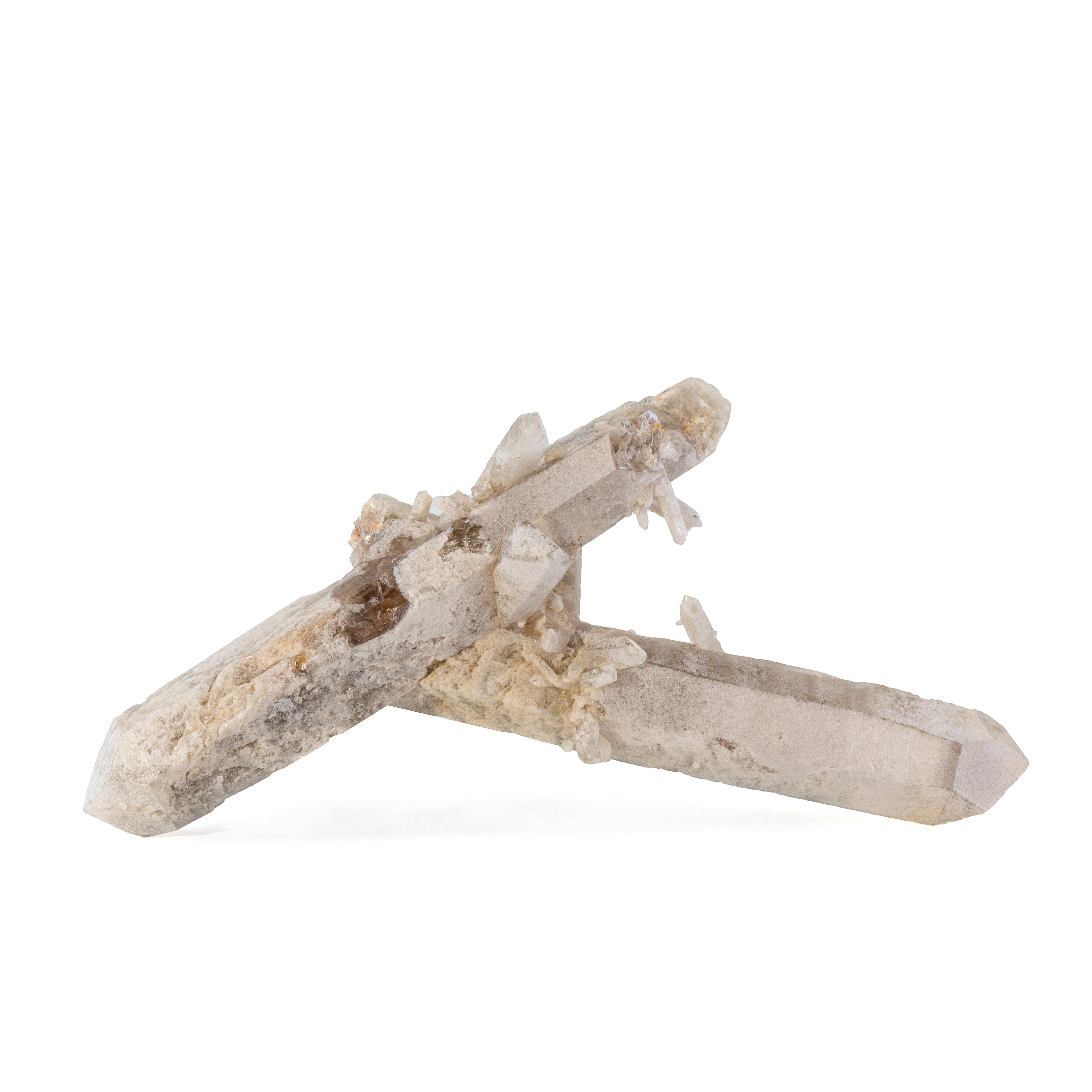 Quartz with Chlorite .26 lbs 2.9 inch Natural Crystal Cluster - Brazil - EEX-357 - Crystalarium