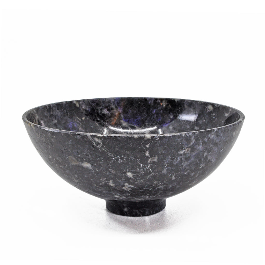 Iolite 4.6 inch 0.81 lbs Natural Crystal Carved Bowl - India - DDR-013 - Crystalarium