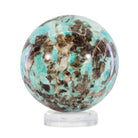 Amazonite and Smoky Quartz 7.86 lb 5.25 inch Polished Crystal Sphere - Madagascar - JJL-004 - Crystalarium