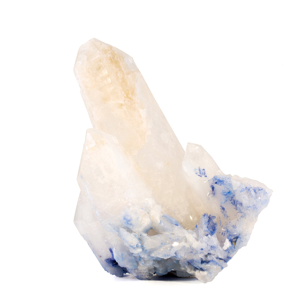 Dumortierite in Quartz 195 gram Natural Crystal Cluster - Brazil - JJX-005 - Crystalarium