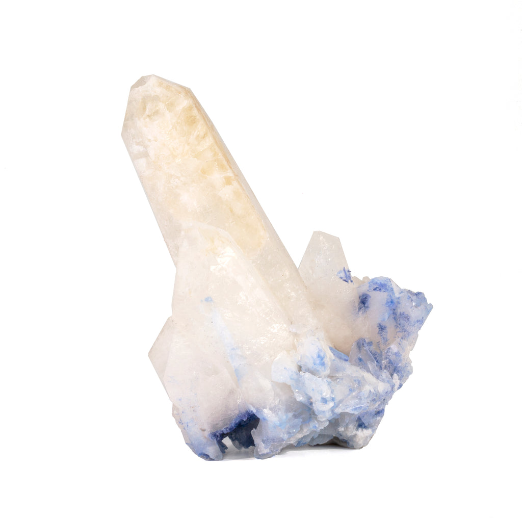 Dumortierite in Quartz 195 gram Natural Crystal Cluster - Brazil - JJX-005 - Crystalarium