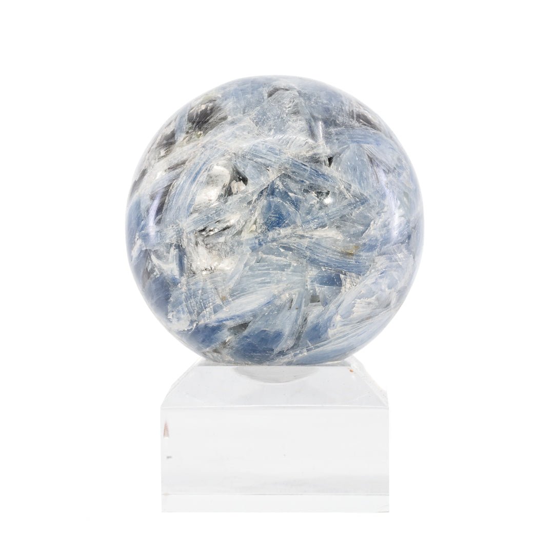 Kyanite 2 Inch 239 Gram Polished Crystal Sphere - Brazil - KKL-040A - Crystalarium