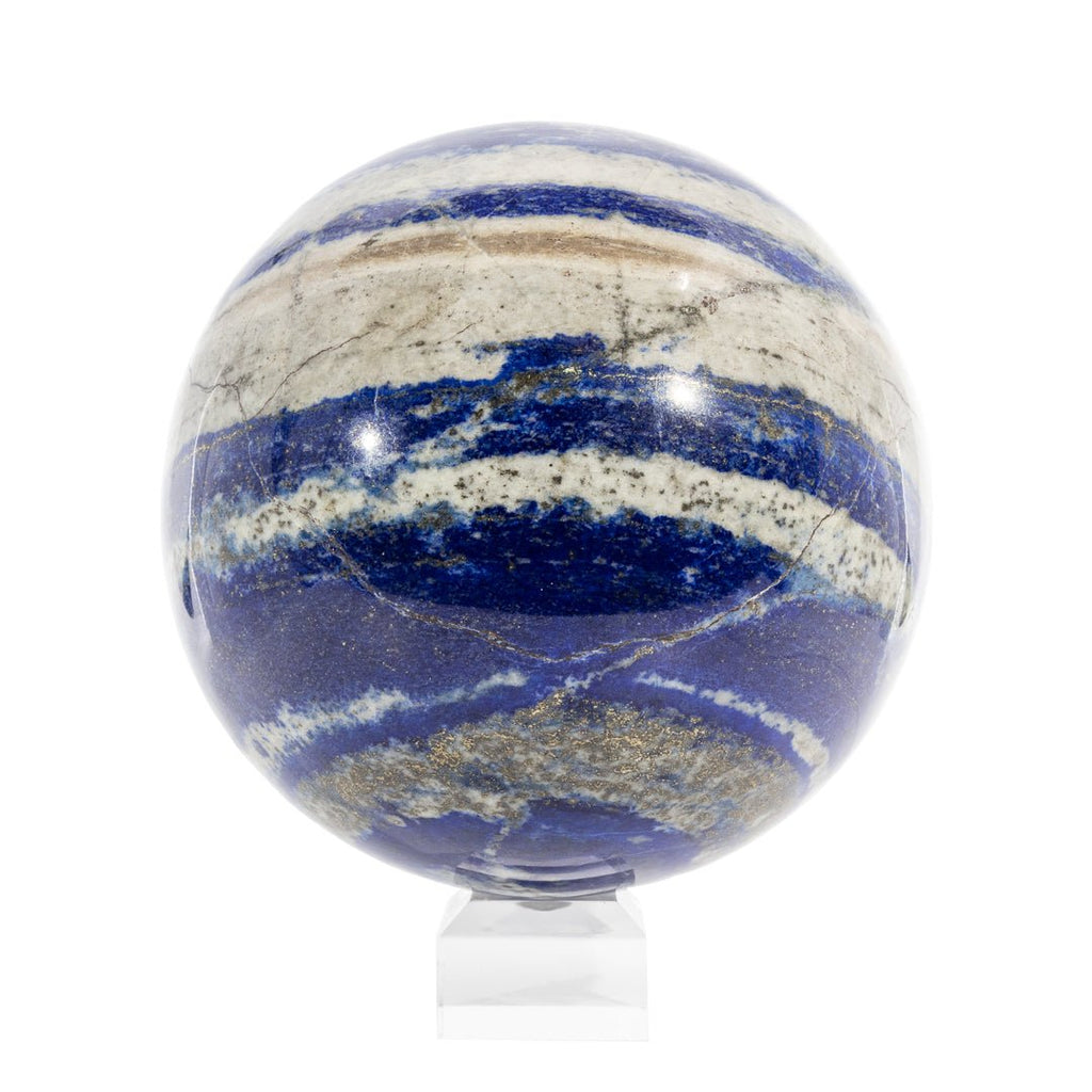 Lapis Lazuli 5.57 Inch 9.41lb Polished Crystal Sphere - Afghanistan - KKL-121 - Crystalarium