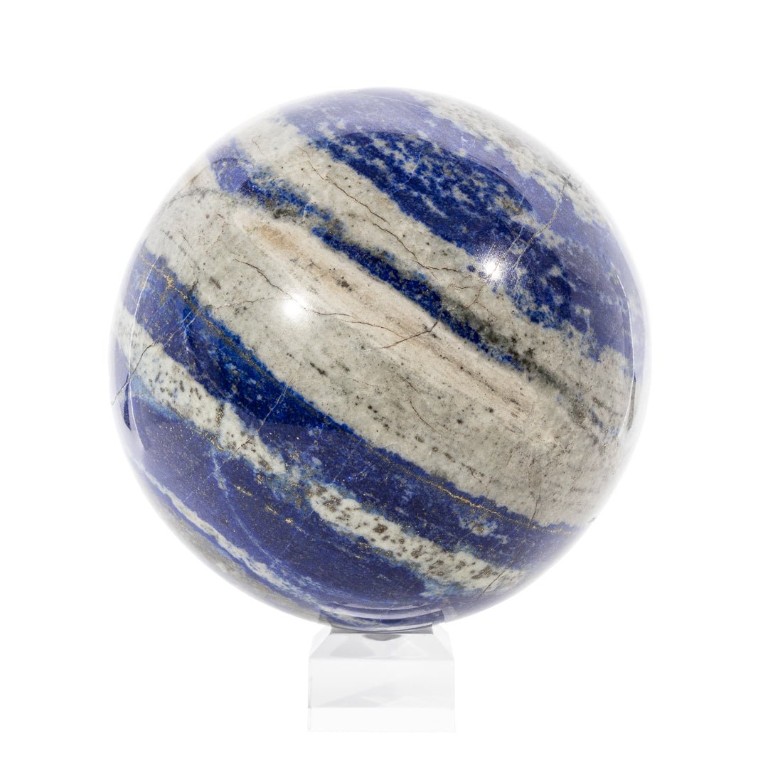 Lapis Lazuli 5.57 Inch 9.41lb Polished Crystal Sphere - Afghanistan - KKL-121 - Crystalarium