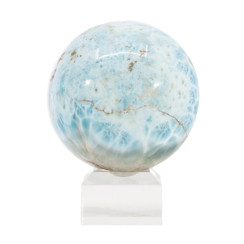 Larimar 2.78 inch 1.16 lbs Polished Crystal Sphere - Dominican Republic - AAL-008 - Crystalarium