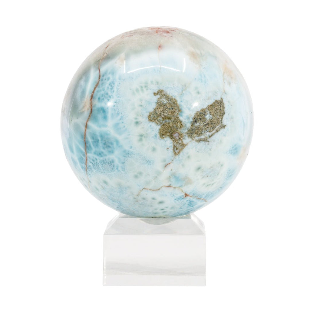 Larimar 2.78 inch 1.16 lbs Polished Crystal Sphere - Dominican Republic - AAL-008 - Crystalarium
