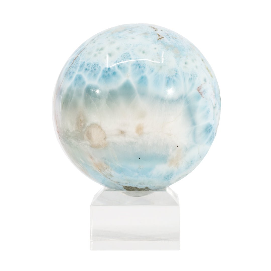 Larimar 2.78 inch 1.16 lbs Polished Crystal Sphere - Dominican Republic - AAL-008 - Crystalarium