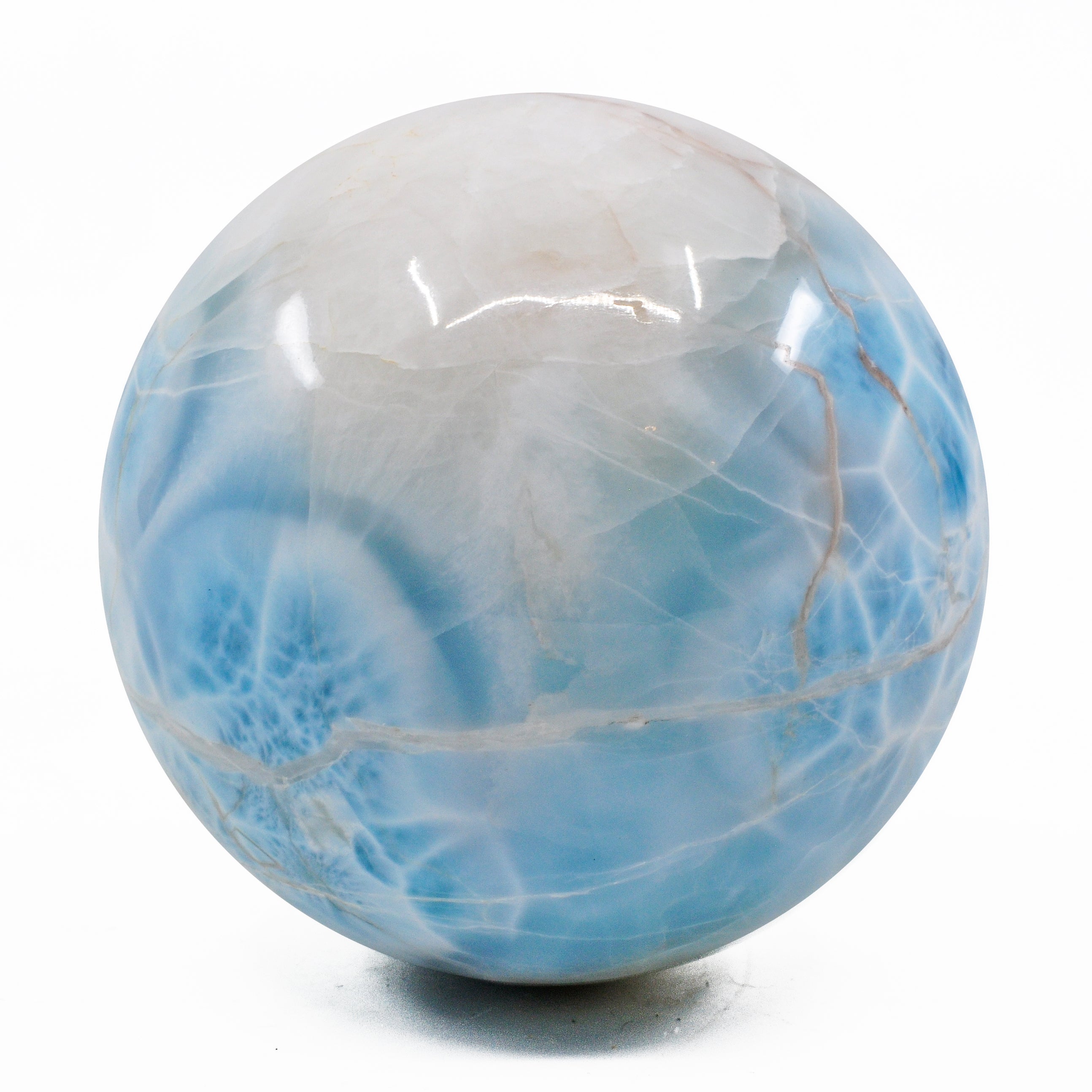 Larimar 2.8 inch 1.16 lbs Polished Crystal Sphere - Dominican Republic - FFL-046 - Crystalarium