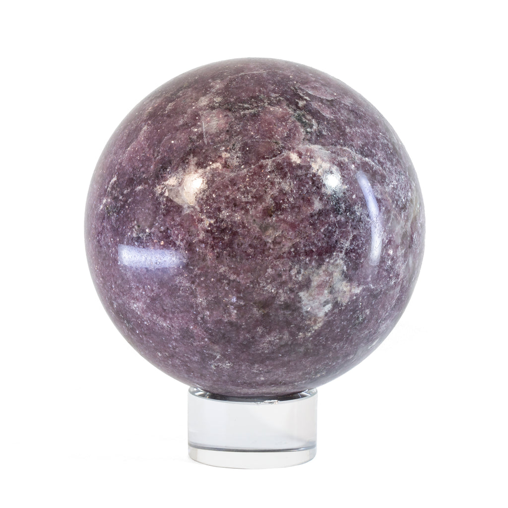 Lepidolite 3.8 inch 3.08lb Polished Crystal Sphere - Brazil - VL-332 - Crystalarium