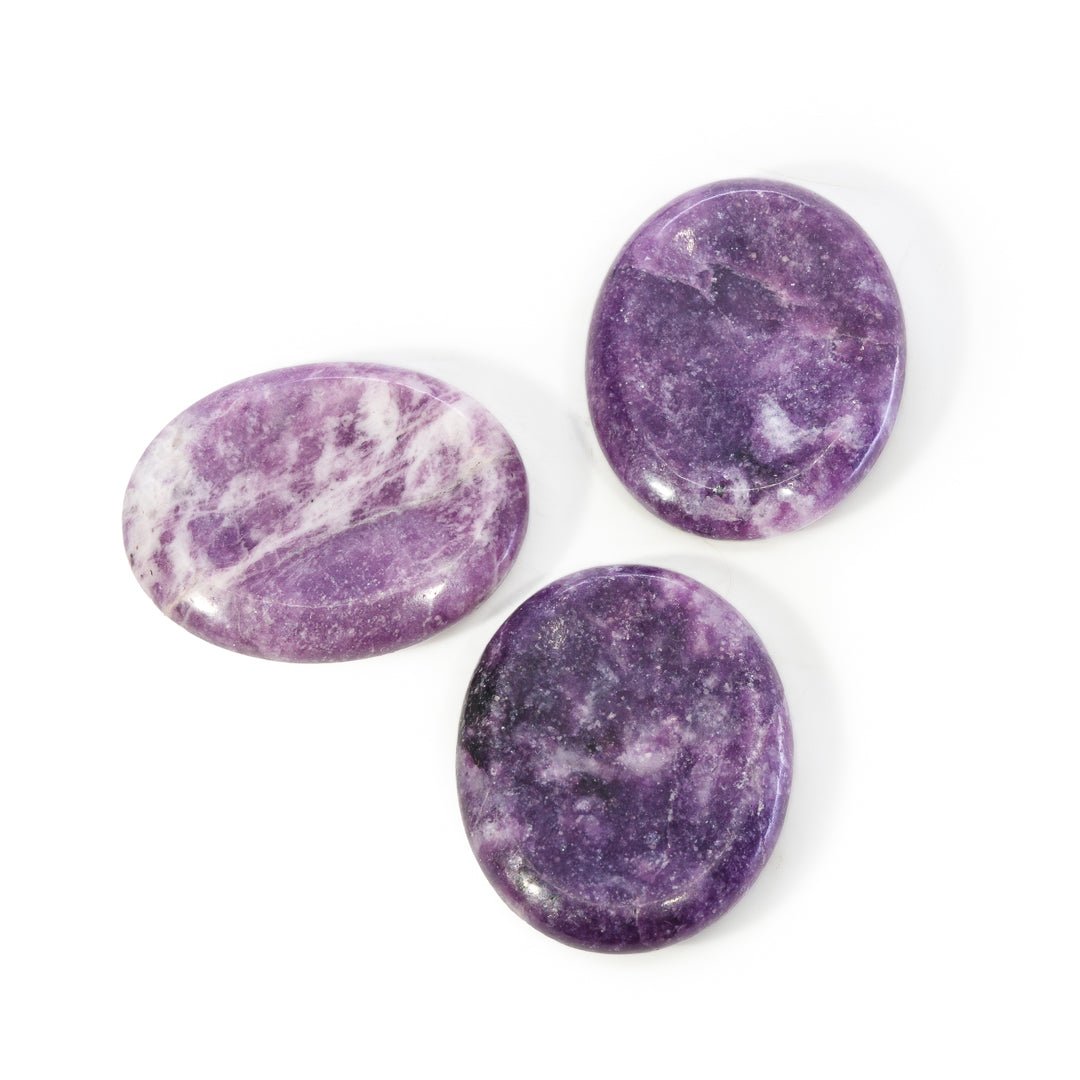 Lepidolite Polished Worry Stone - KKH-154 - Crystalarium