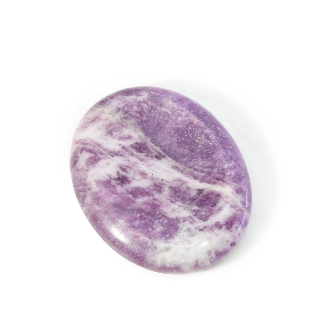 Lepidolite Polished Worry Stone - KKH-154 - Crystalarium