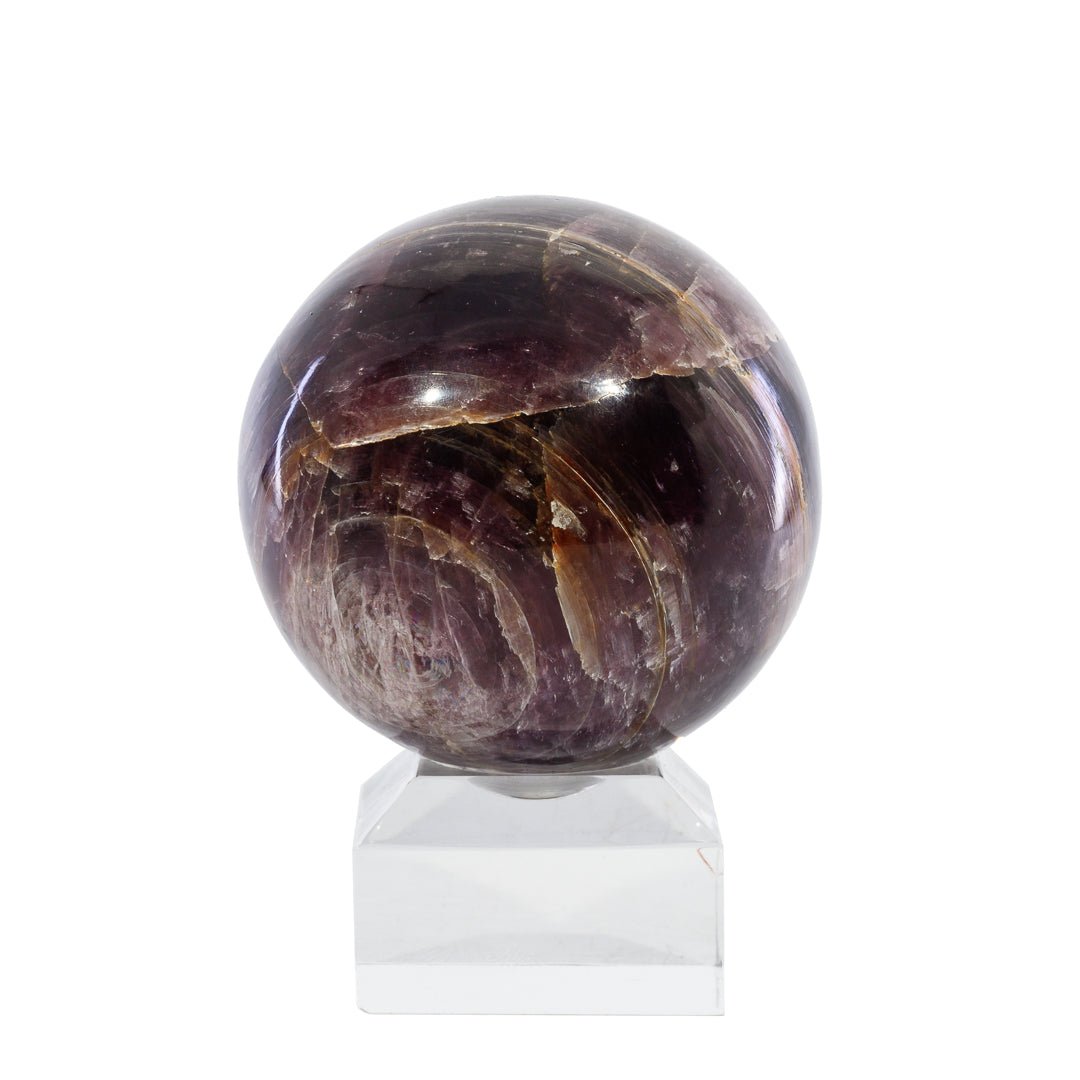 Lepidolite 2.4 Inch 350 Gram Polished Crystal Sphere - India - KKL-042 - Crystalarium