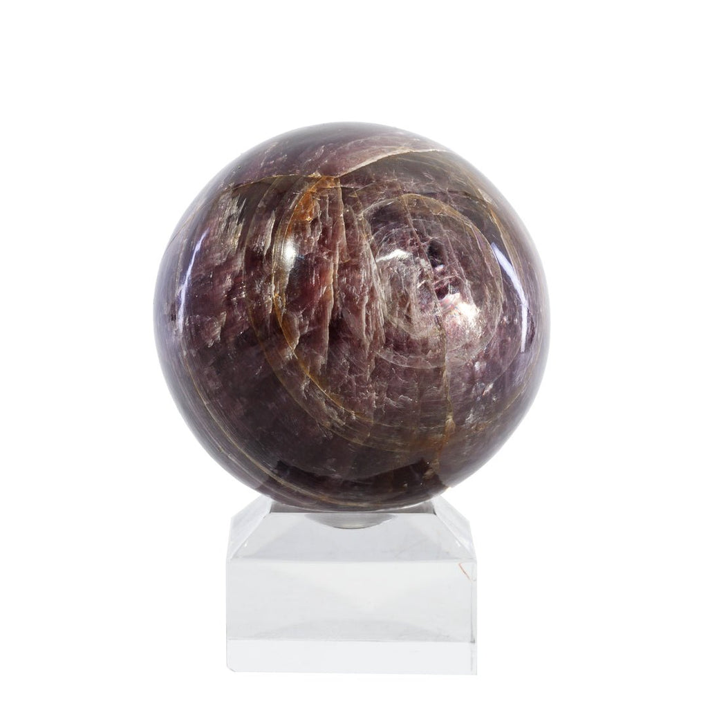 Lepidolite 2.4 Inch 350 Gram Polished Crystal Sphere - India - KKL-042 - Crystalarium