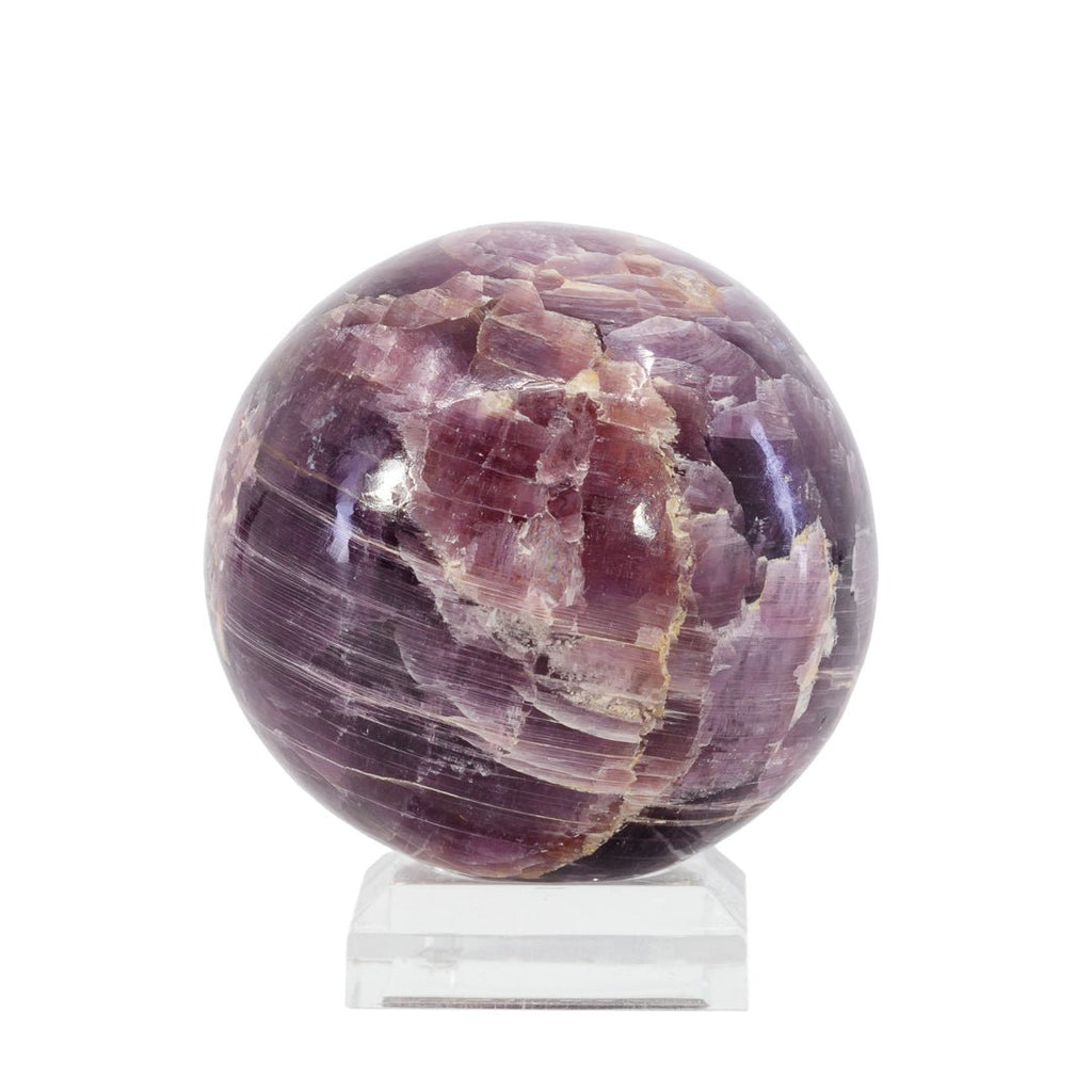 Lepidolite 1.4 Inch 75.7 Gram Polished Crystal Sphere - India - KKL-043 - Crystalarium