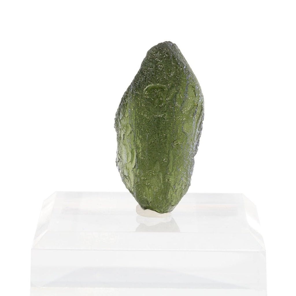 Moldavite 9.74 Gram 38.5mm Natural Crystal Tektite Specimen - Czech Republic - JJV-053 - Crystalarium