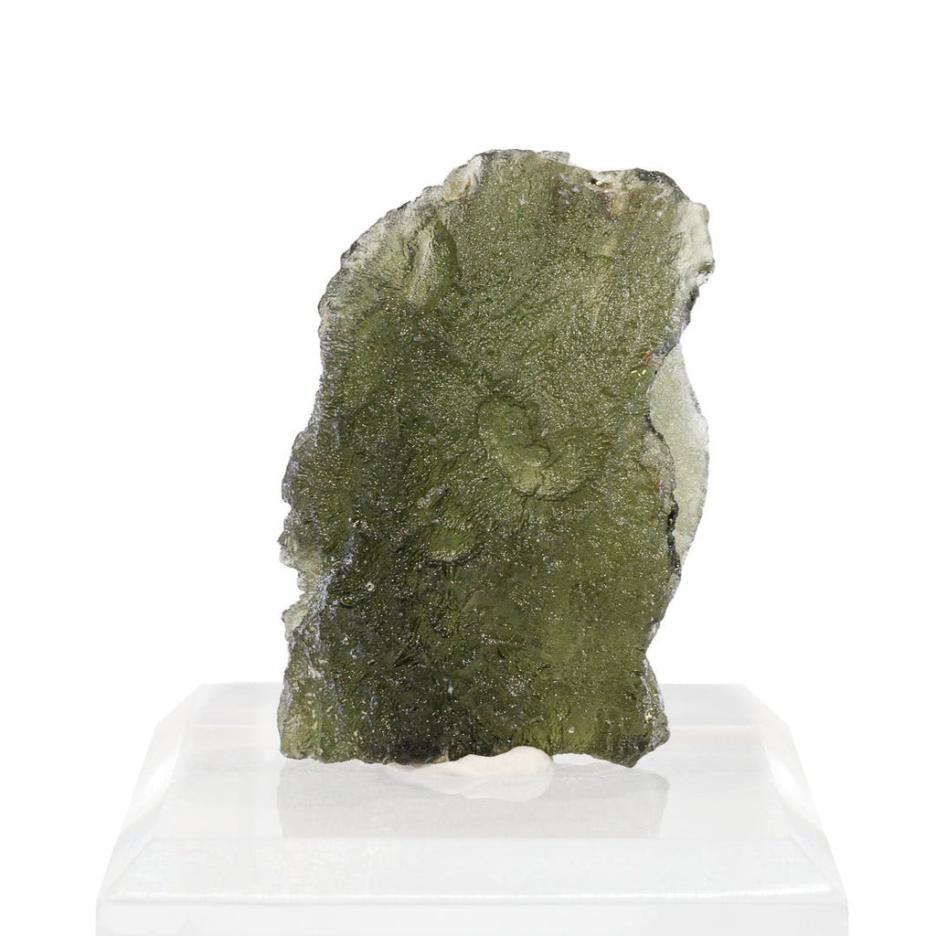 Moldavite 12.41 Gram 39.4mm Natural Crystal Tektite Specimen - Czech Republic - KKX-184 - Crystalarium