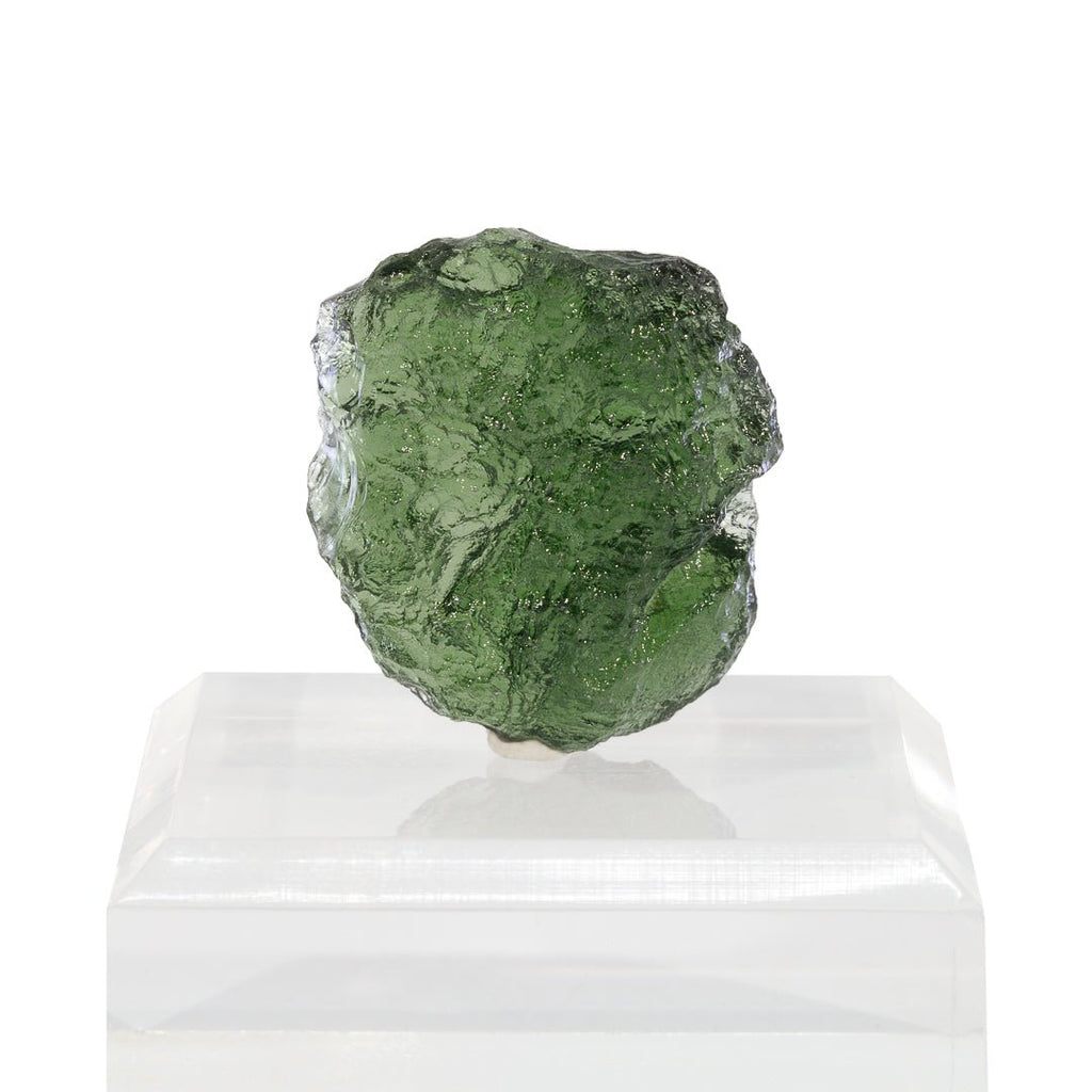 Moldavite 10.95 Gram 32.7mm Natural Crystal Tektite Specimen - Czech Republic - KKX-186 - Crystalarium
