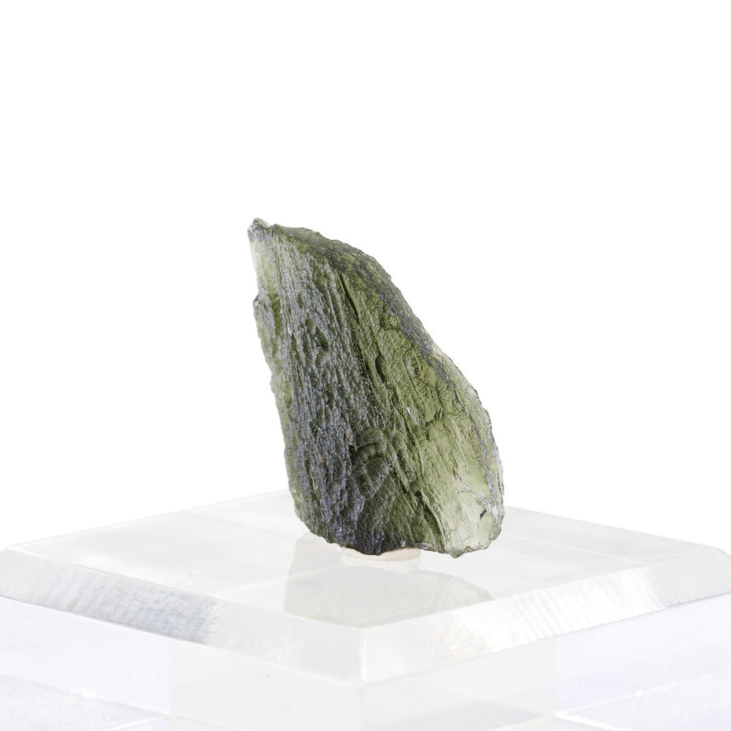 Moldavite 6.38 Gram 27.4mm Natural Crystal Tektite Specimen - Czech Republic - KKX-192 - Crystalarium