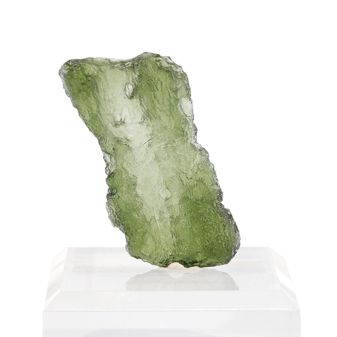 Moldavite 8.6 Gram 44mm Natural Crystal Tektite Specimen - Czech Republic - KKX-205 - Crystalarium