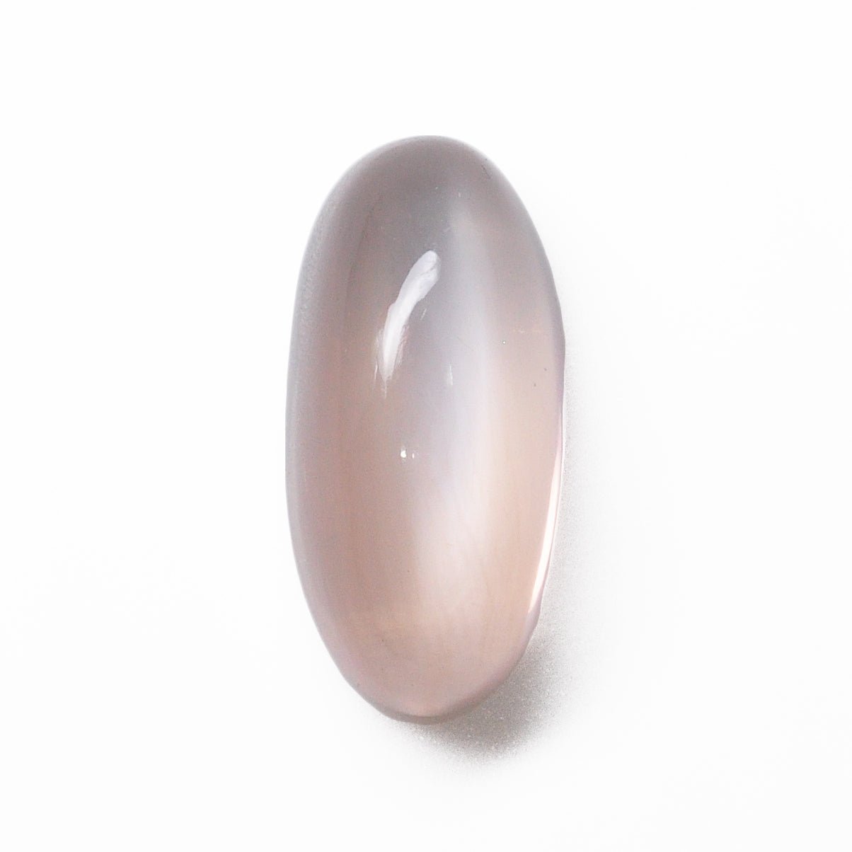 Pale Pink Catseye Moonstone 18.59 mm 9.25 carats Polished Oval Cabochon - 8-009 - Crystalarium