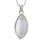 Blue Moonstone 28.06 mm 24.76 carats Cabochon Sterling Silver Handcrafted Gemstone Pendant - AAO-093 - Crystalarium