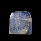 Blue Moonstone 44.5ct 23.6mm Natural Gemstone Angel Carving - JJF-003 - Crystalarium