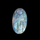 Blue Moonstone 14.5ct 24.3mm Natural Gemstone Angel Carving - JJF-004 - Crystalarium