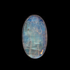 Blue Moonstone 14.5ct 24.3mm Natural Gemstone Angel Carving - JJF-004 - Crystalarium