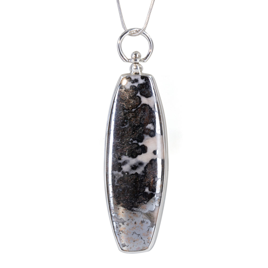 Native Silver 52.71 carat Handcrafted Sterling Silver Swivel Pendant - EEO-293 - Crystalarium