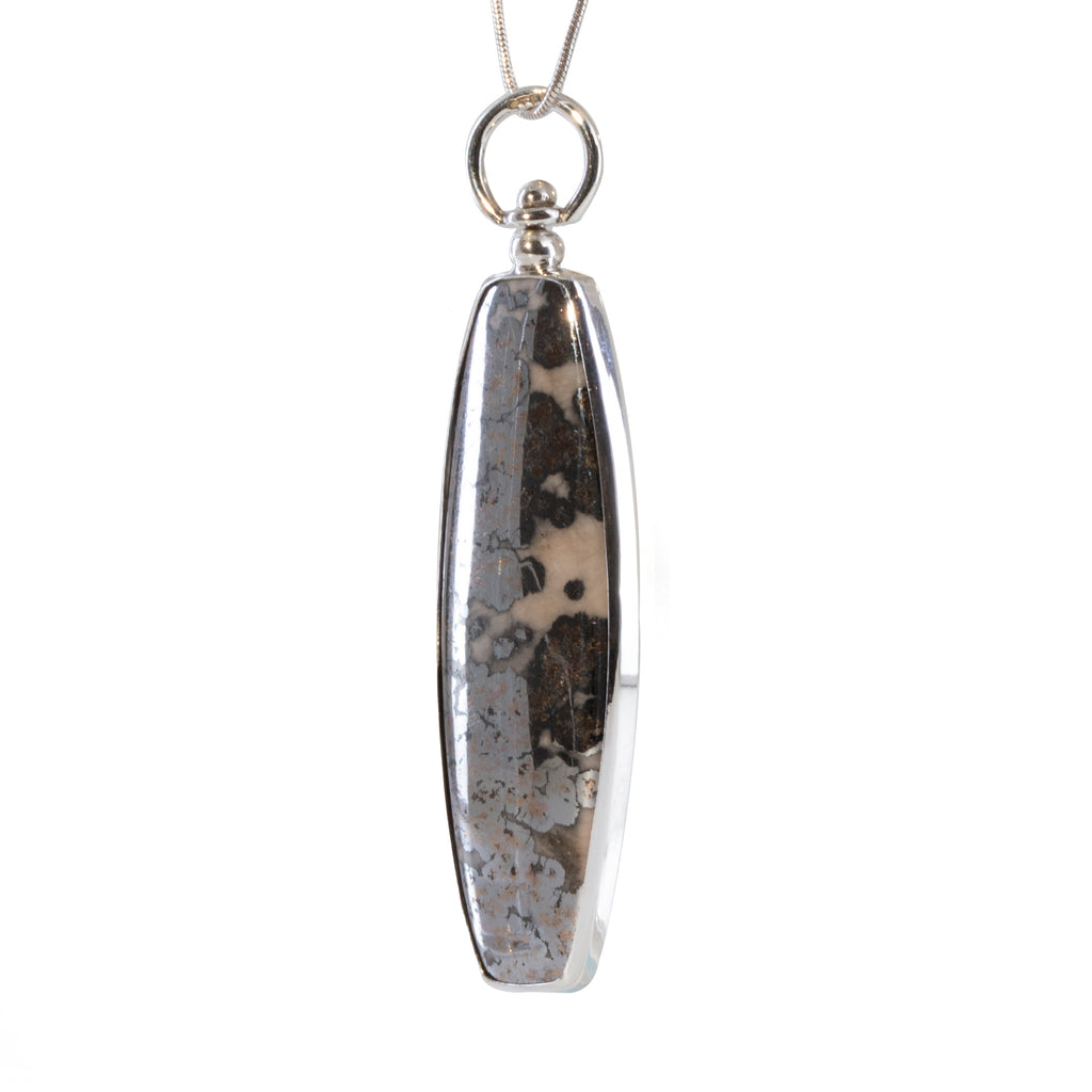 Native Silver 52.71 carat Handcrafted Sterling Silver Swivel Pendant - EEO-293 - Crystalarium