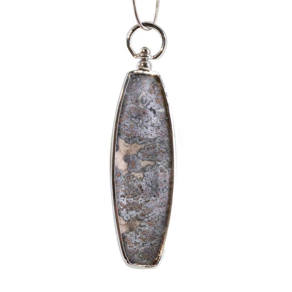 Native Silver 52.71 carat Handcrafted Sterling Silver Swivel Pendant - EEO-293 - Crystalarium