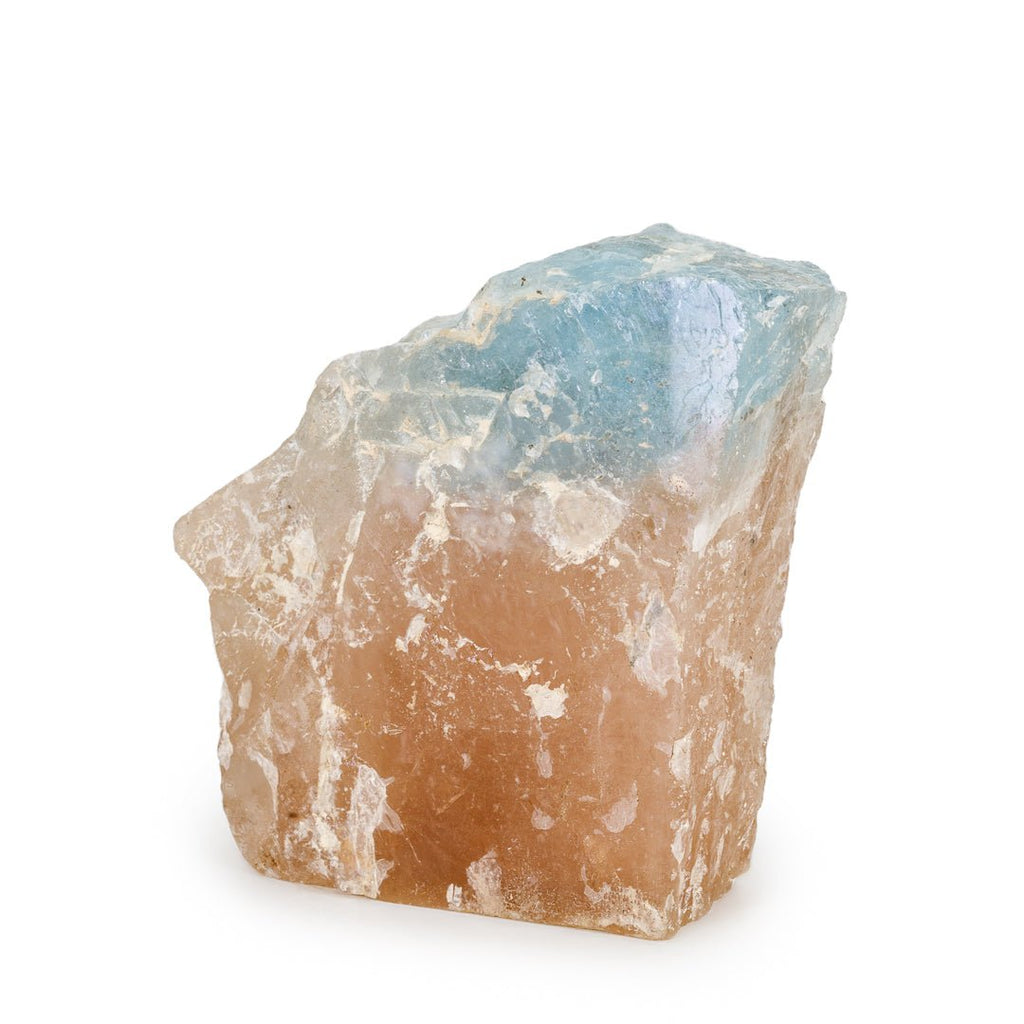 Bi-Color Blue & Golden Topaz 4.2 Inch 917 Gram Natural Gem Crystal - Ukraine - KKX-110 - Crystalarium