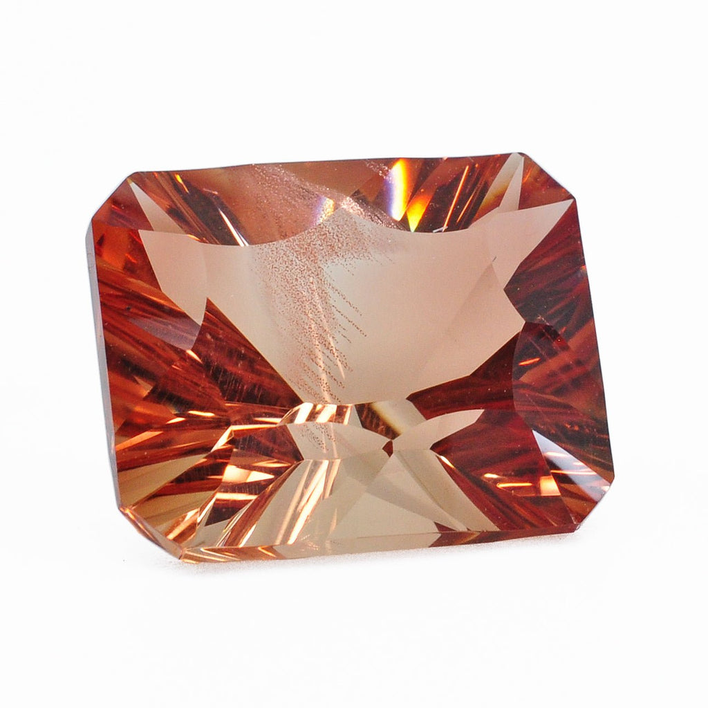 Oregon Sunstone 14.54 mm 9.88 carats Faceted Rectangle Gemstone - 20-007 - Crystalarium