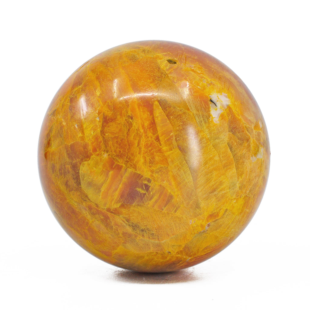 Orpiment 2.83 inch 655 grams Polished Crystal Sphere - East Siberia, Russia - AAL-041 - Crystalarium