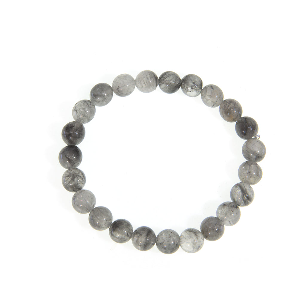 Phantom Quartz 8mm Beaded Bracelet - JJW-063 - Crystalarium
