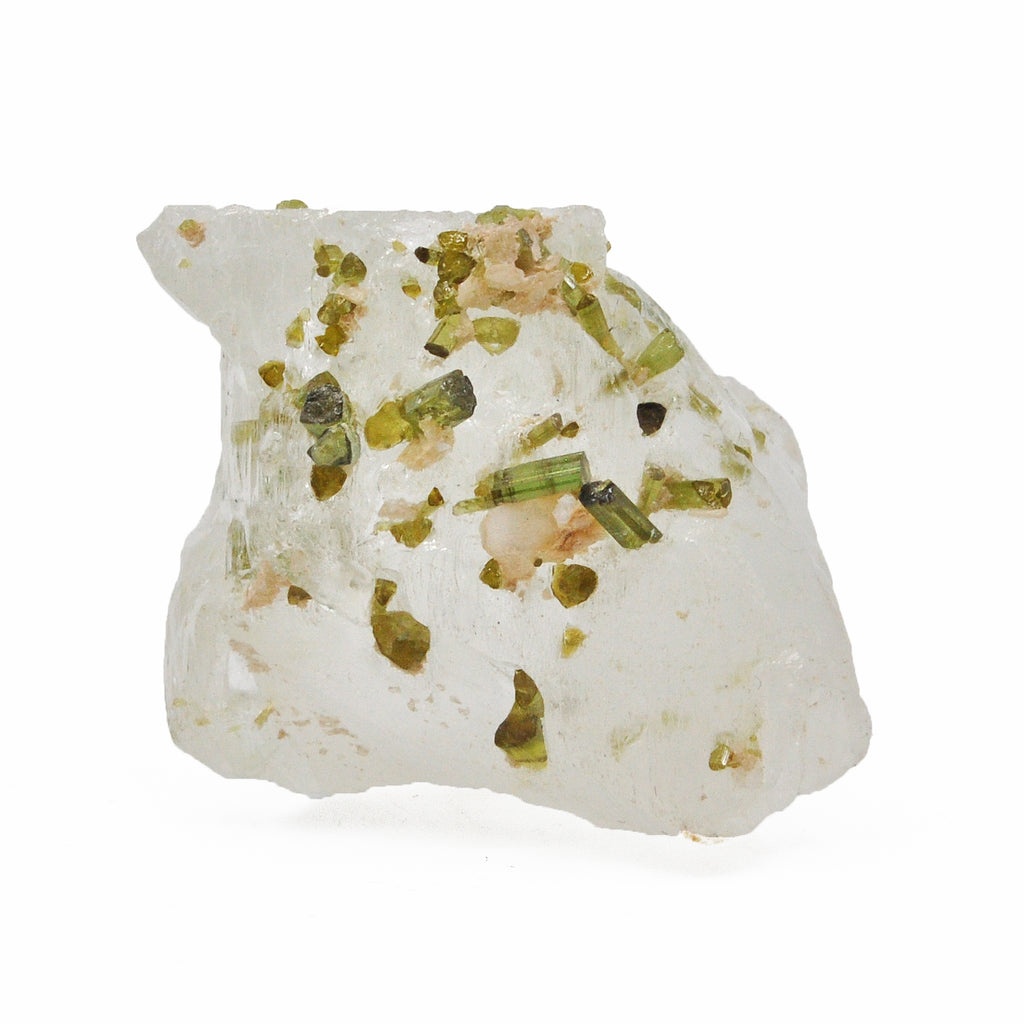 Phenakite 28.65 mm 29.3 grams with Green Tourmaline Natural Gem Crystal - Pakistan - BBX-378 - Crystalarium